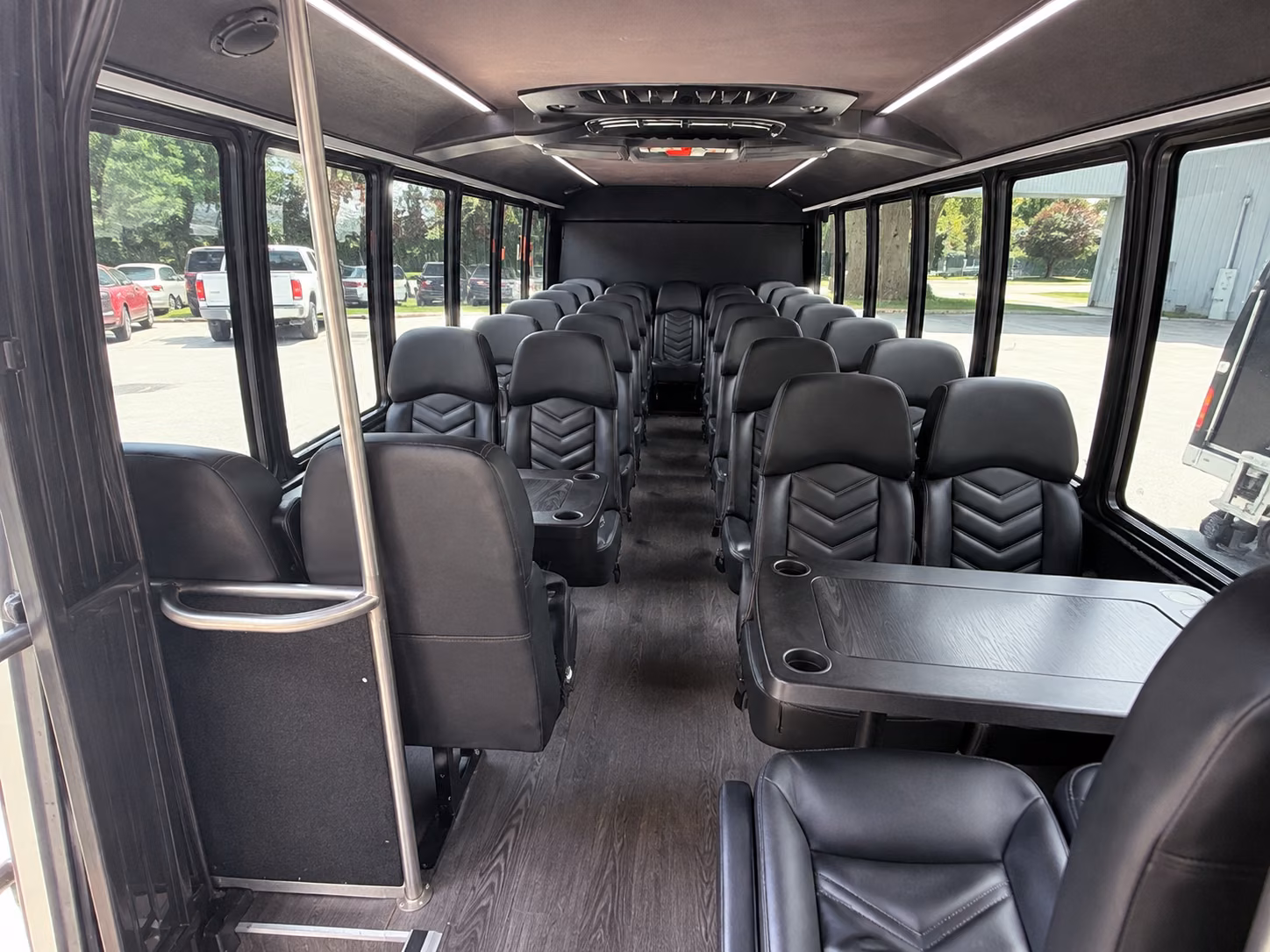 henderson 18 passenger minibus inside