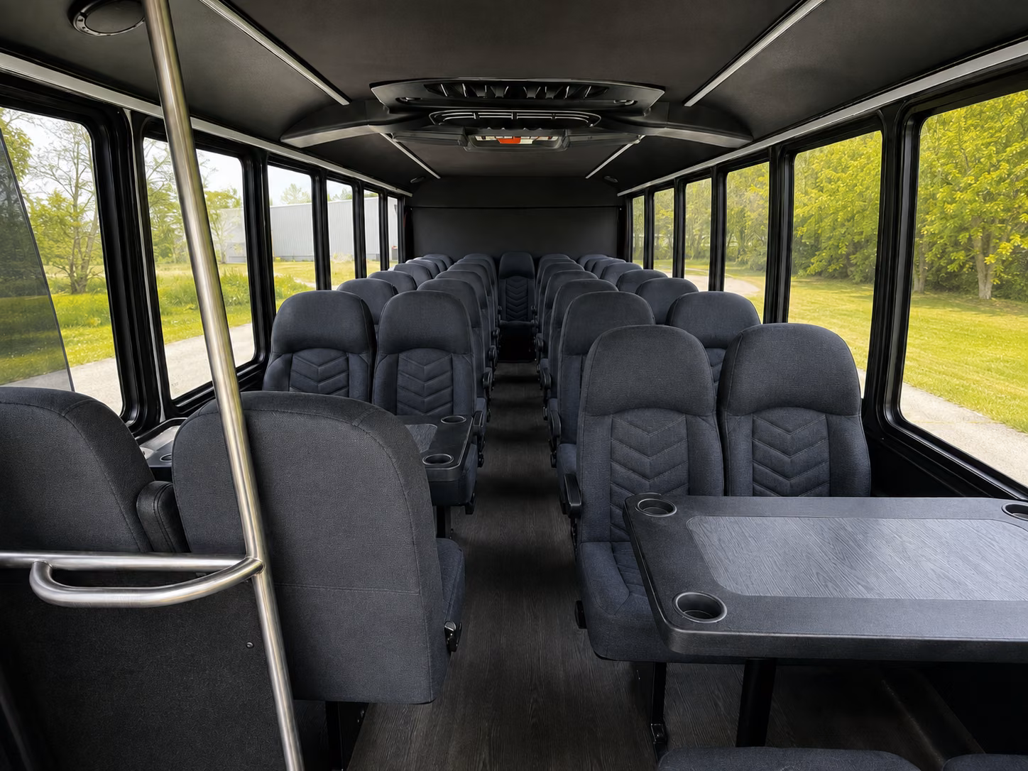 henderson 18 passenger minibus interior