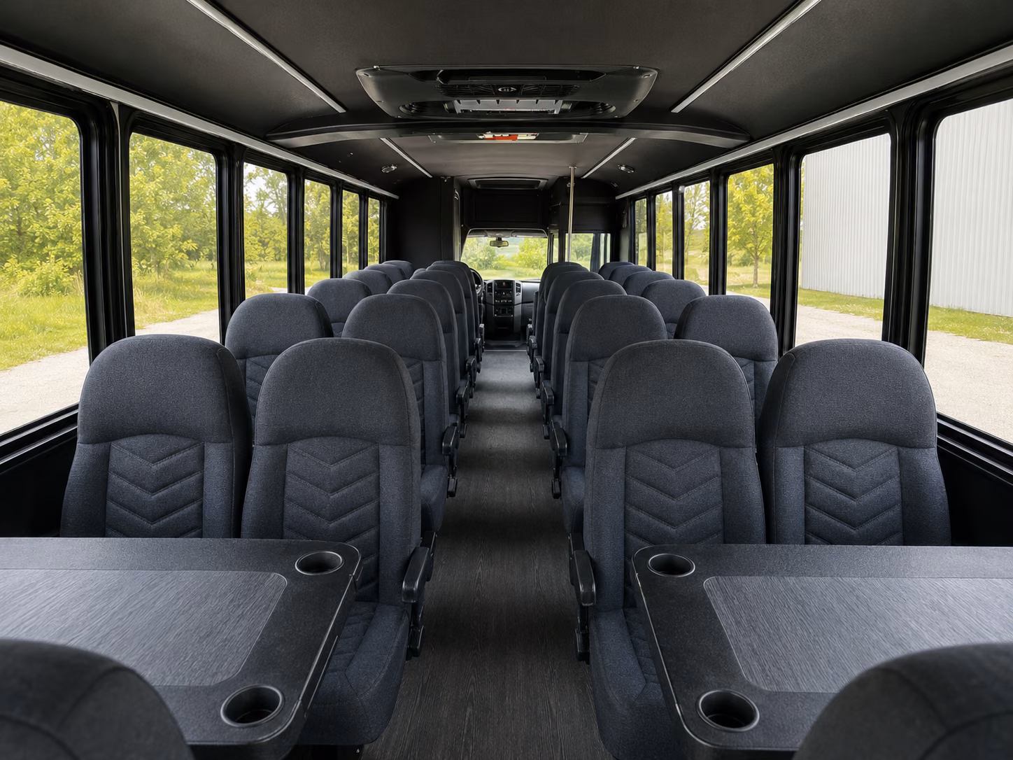 henderson 20 passenger minibus interior