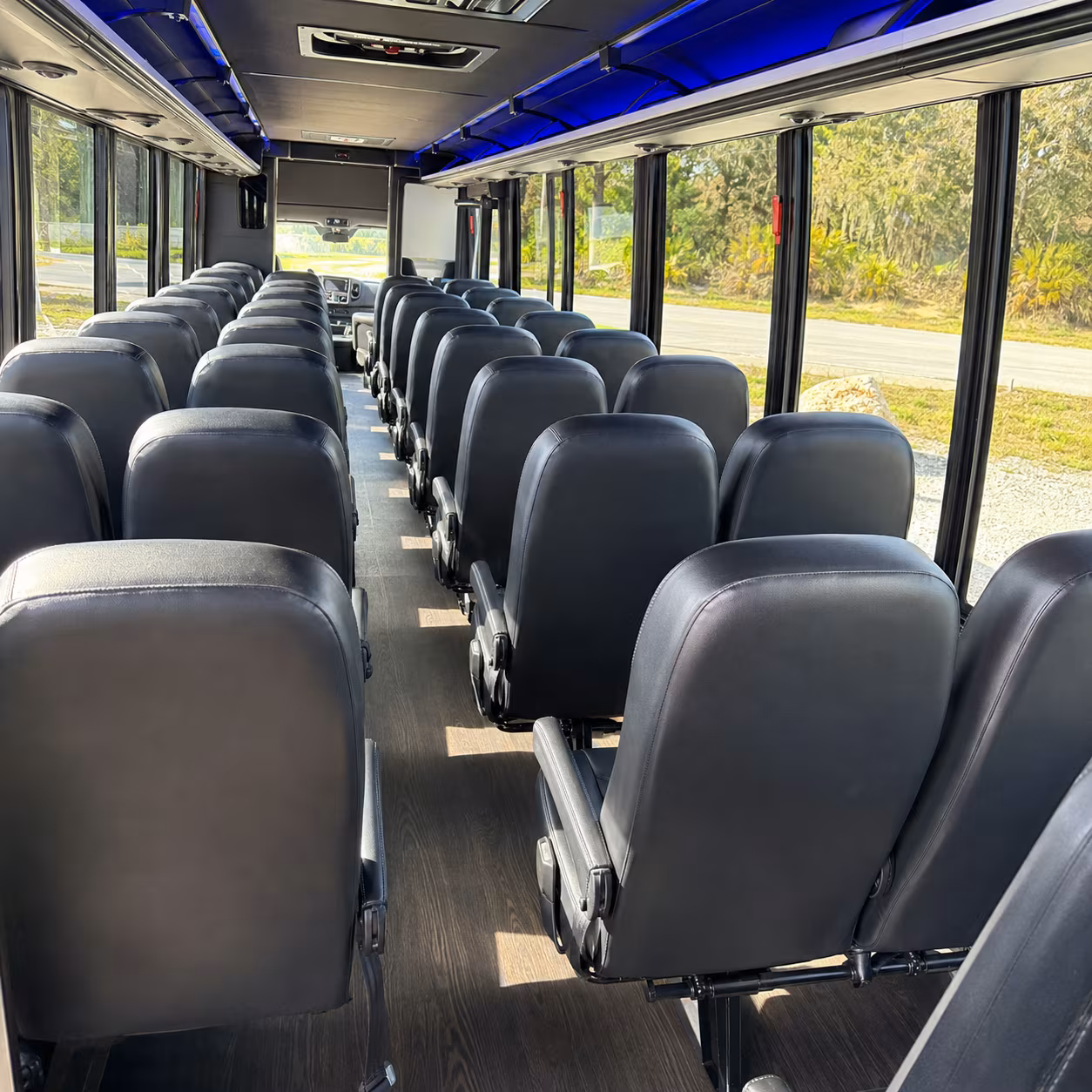 henderson 25 passenger minibus interior