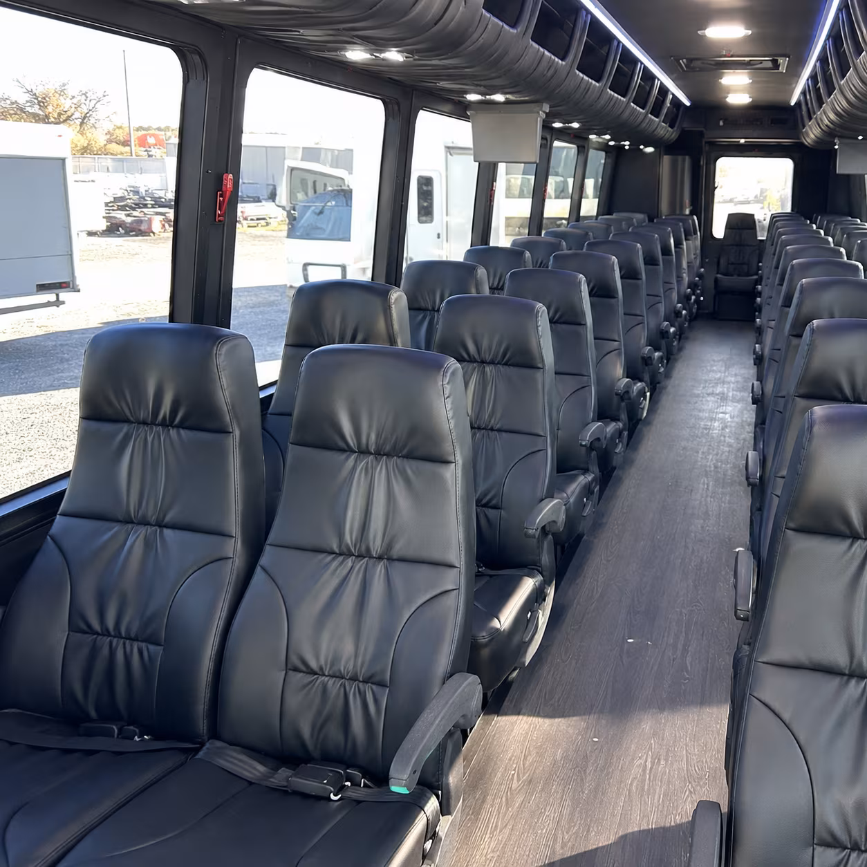 henderson 28 passenger minibus inside