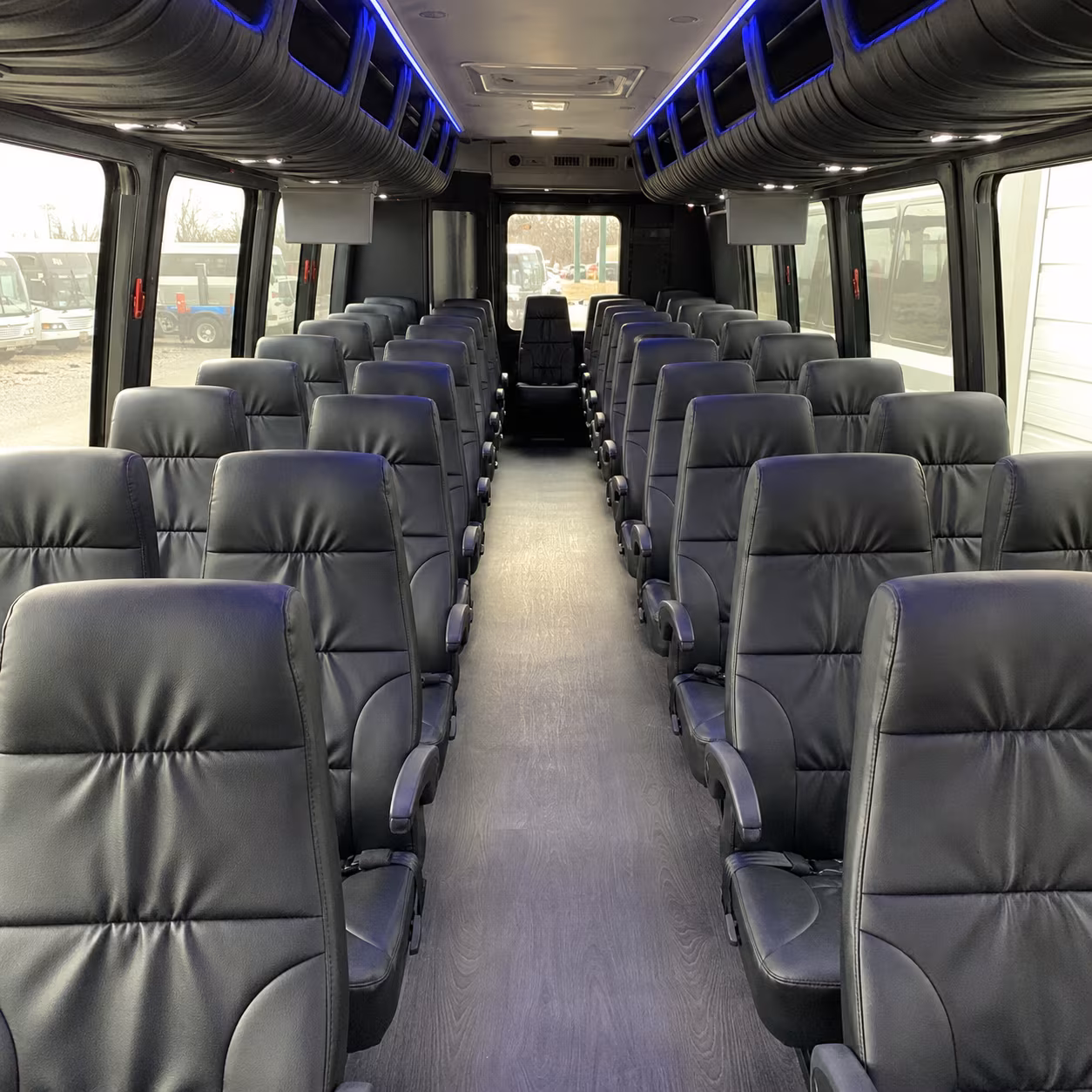 henderson 35 passenger minibus inside