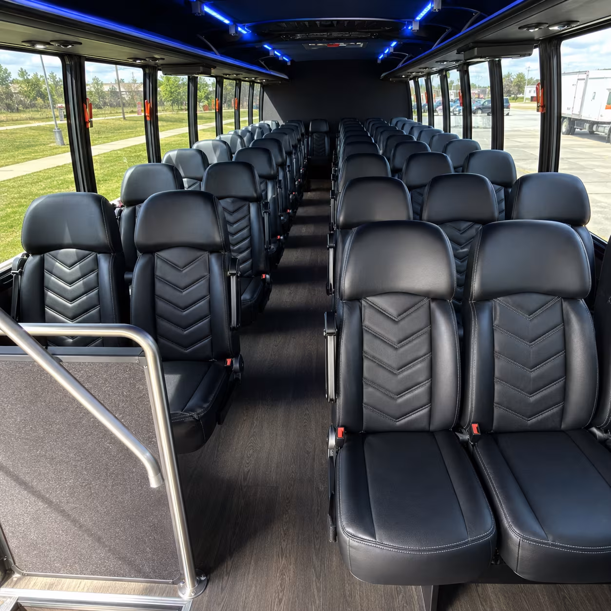henderson 35 passenger minibus interior