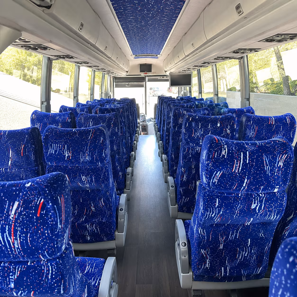 henderson 50 passenger charter bus interior