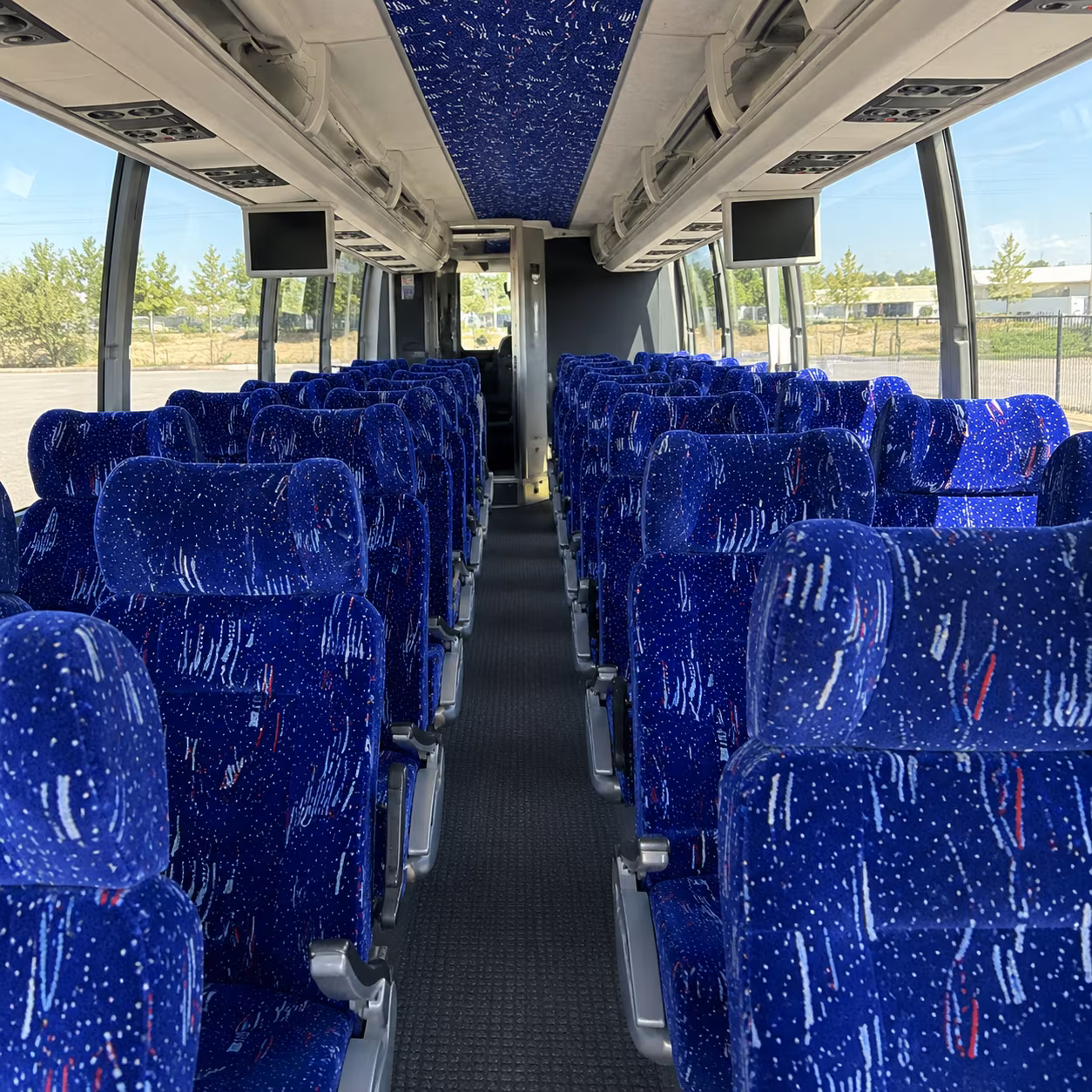 henderson 54 passenger charter bus interior