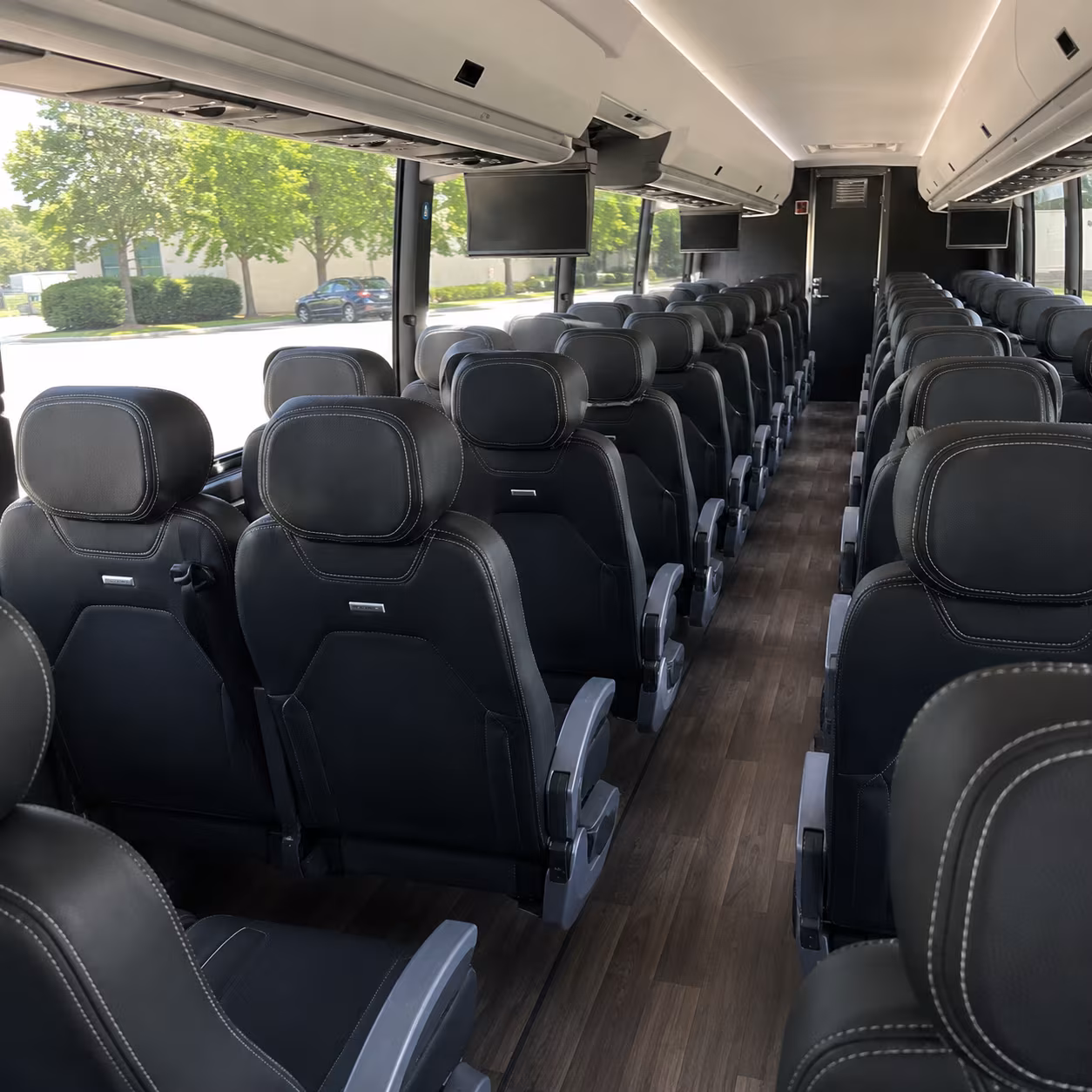 henderson 56 passenger charter bus interior