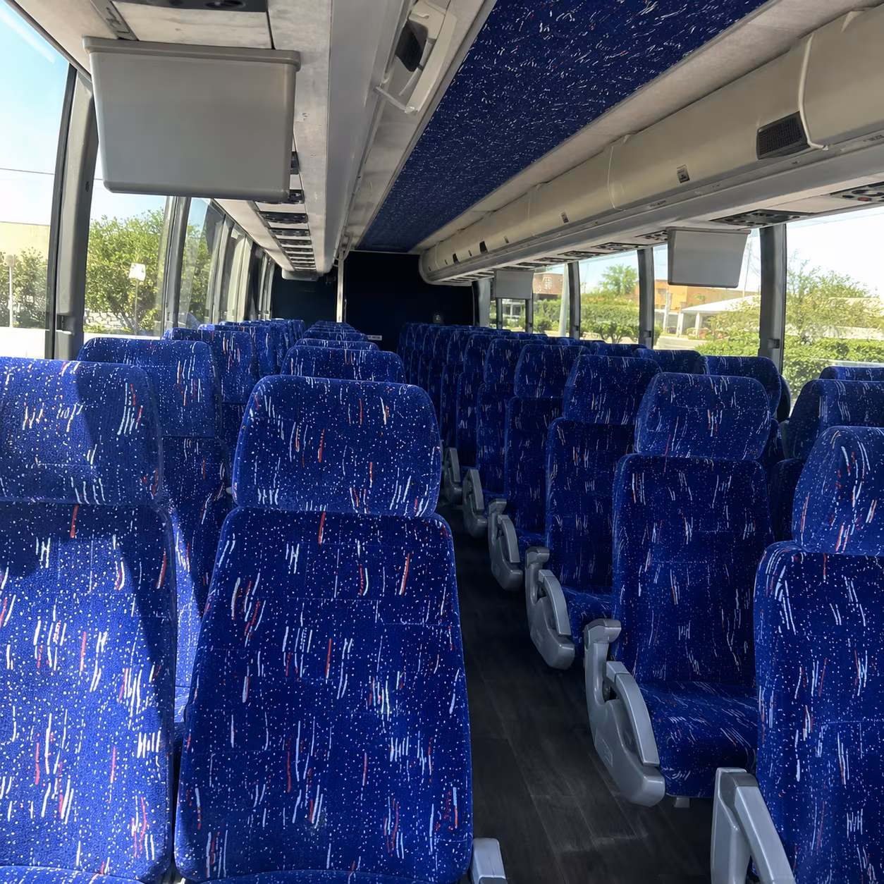henderson charter bus interior